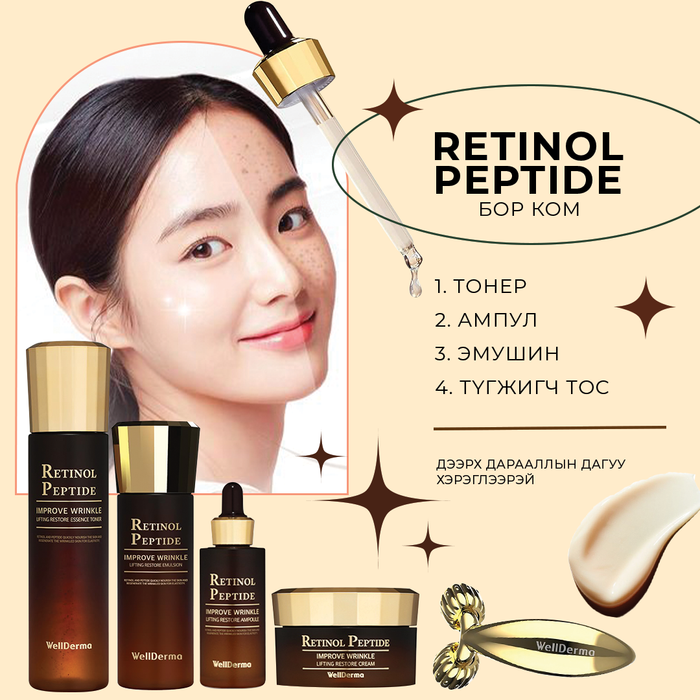 WELLDERMA PREMIUM RETINOL PEPTIDE LIFTING RESTORE SPECIAL SET