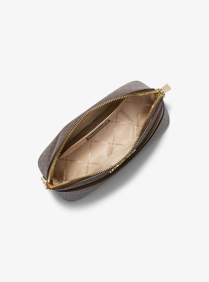 MK dome crossbody brown
