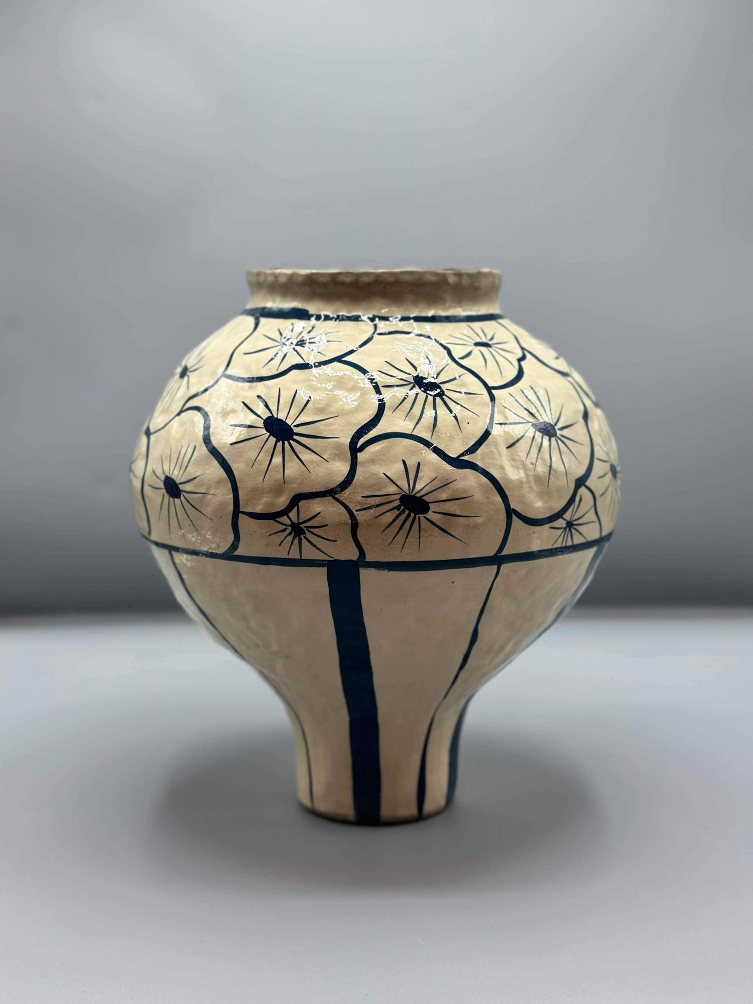 Vase хөх хээтэй том