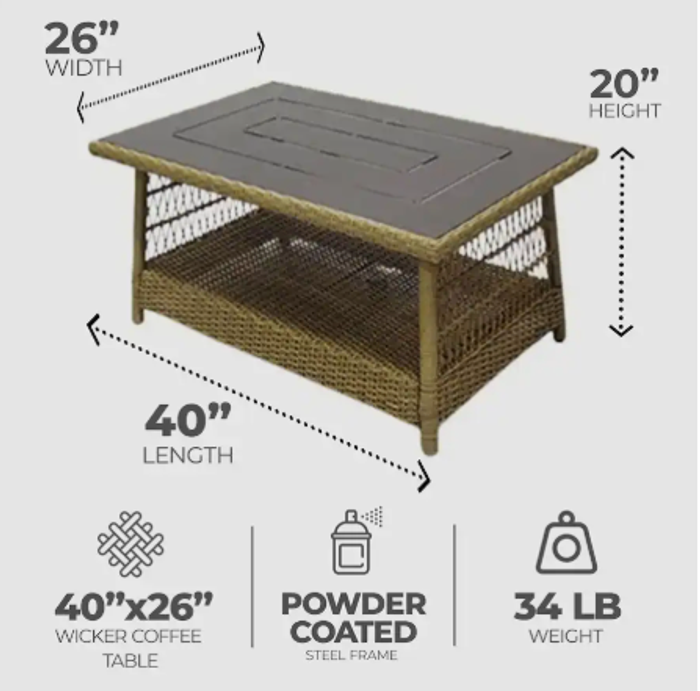 Wicker Coffee Table