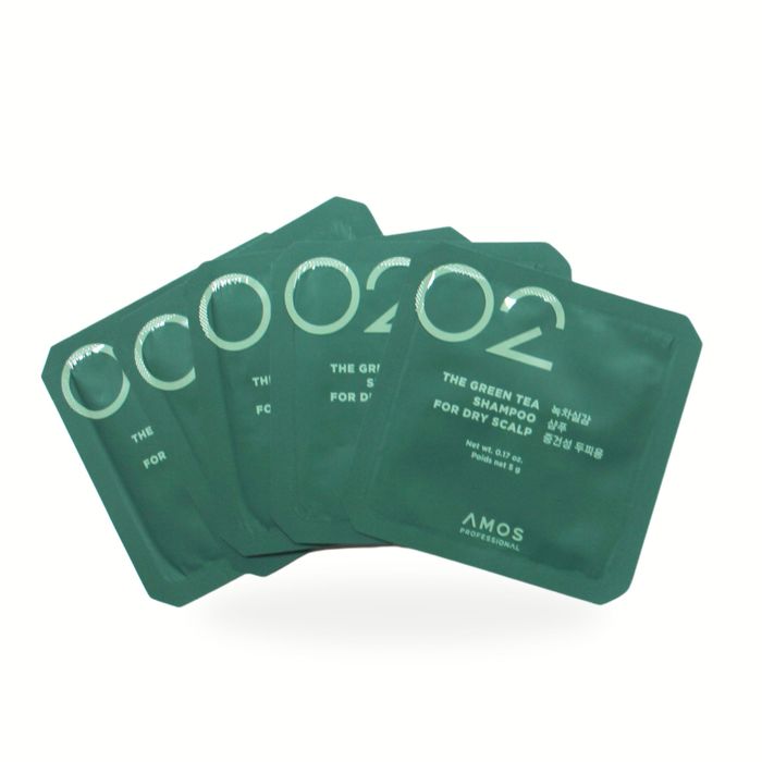 Green tea shampoo for dry scalp 5g 10 ширхэг