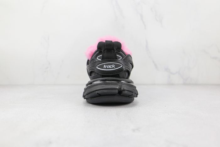 Balenciaga Wmns Track Sneaker 'Fake Fur - Black Pink'