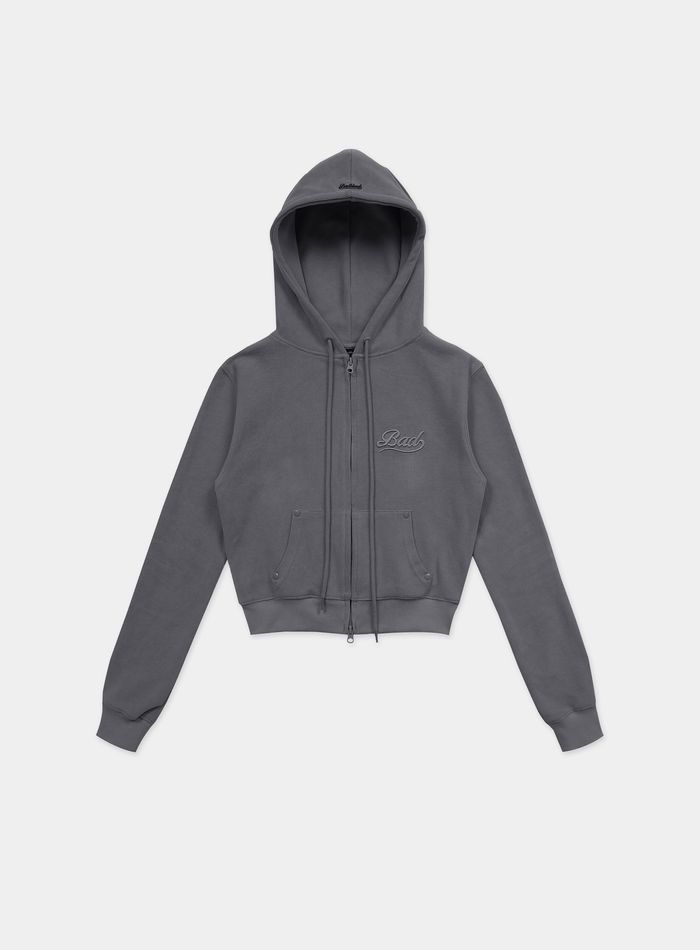 Beyond Soft Zip-Up Hoodie - Charcoal