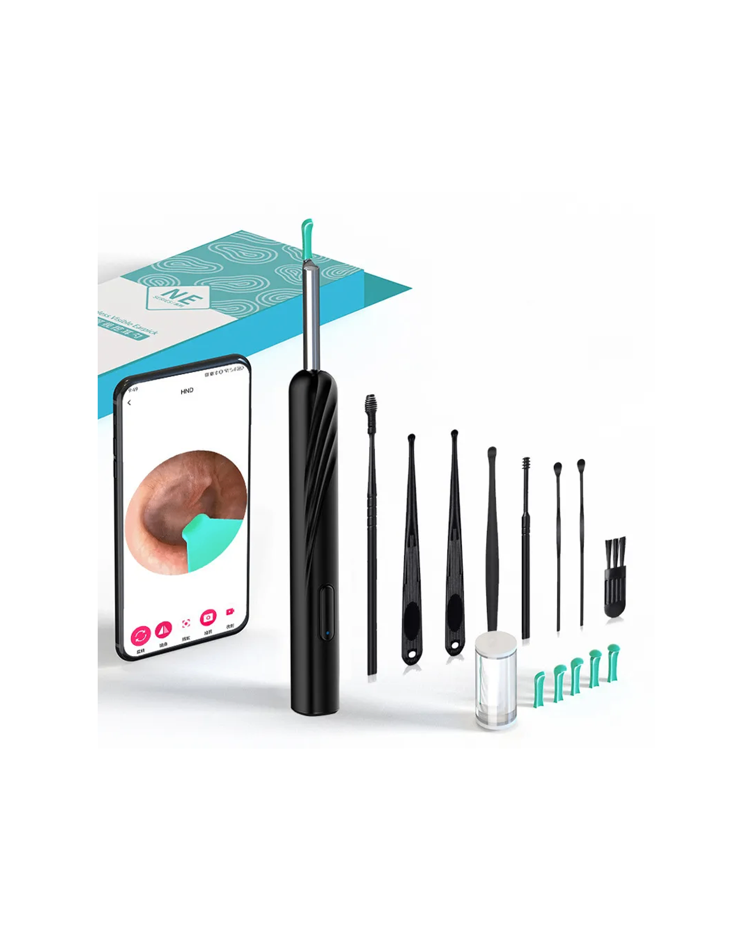 Ухаалаг чих цэвэрлэгч (LED гэрэл болон камертай)