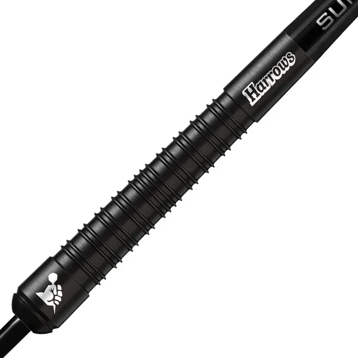 HARROWS Supergrip 90% Black Edition Steel Tip Darts