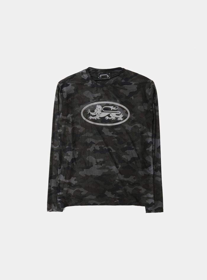 Mystic Logo Reflective Long Sleeve - Black Camo
