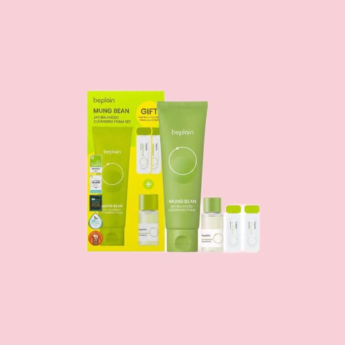 beplain Mung Bean pH-Balanced Cleansing Foam Set