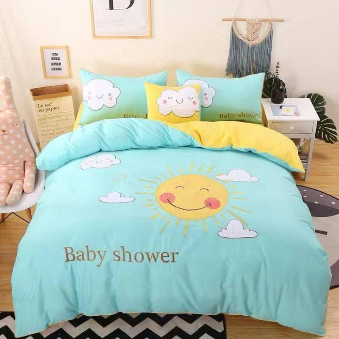 Цэвэр даавуун материалтай 1 хүний ор хөнжлийн хос