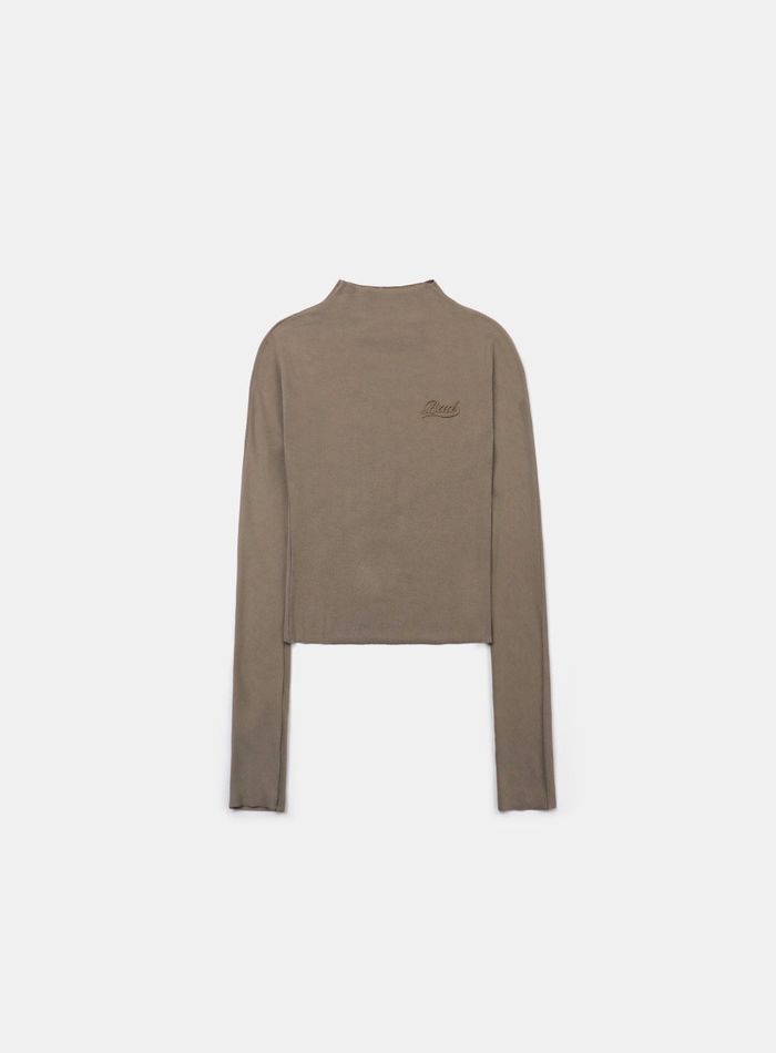 Beyond Soft Mockneck Long Sleeve - Tobacco