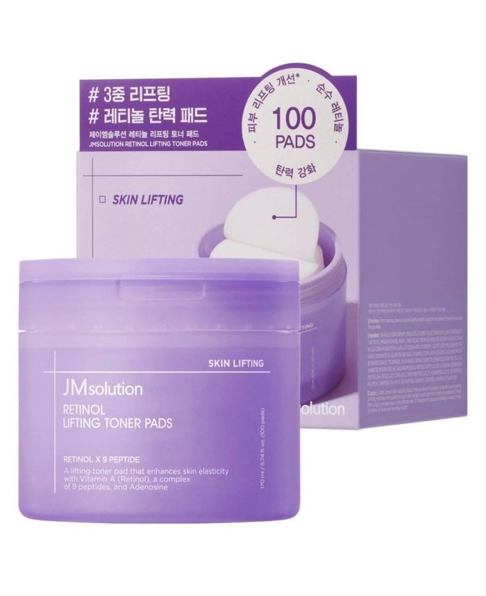 JMsolution-ийн Retinol Lifting Toner Pad 100 ширхэг