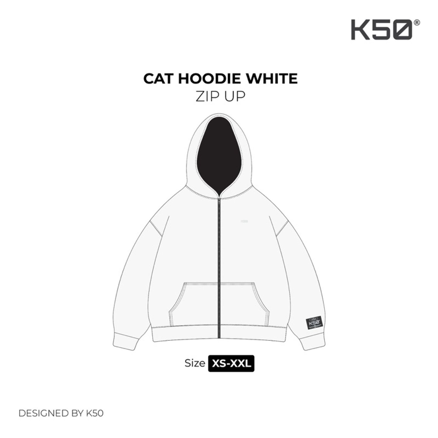 5/15 | Z..l Cats Zip-Up “White”