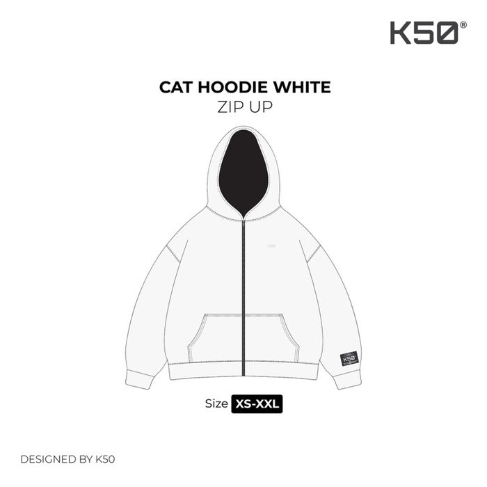 5/15 | Z..l Cats Zip-Up “White”