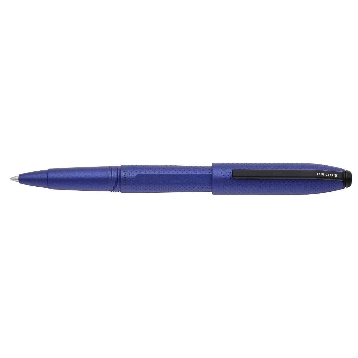 Prism Deep Sea Blue Resin with Polished Black Appointments Rollerball Pen