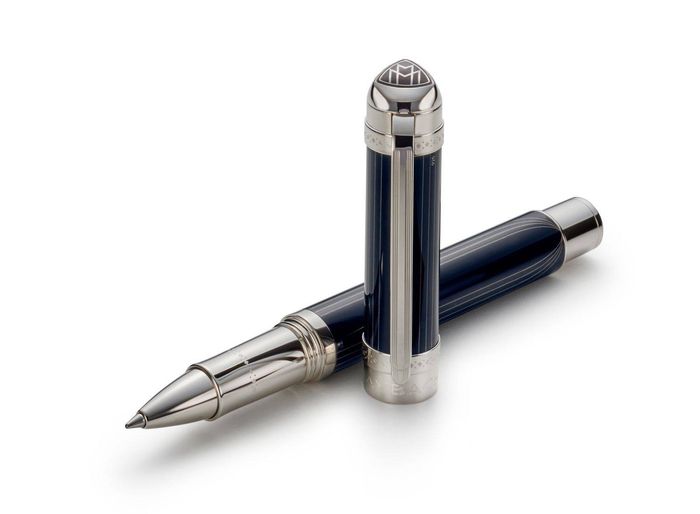 MAYBACH Rollerball - Lustrous Nautical Blue Lacquer - Platinum