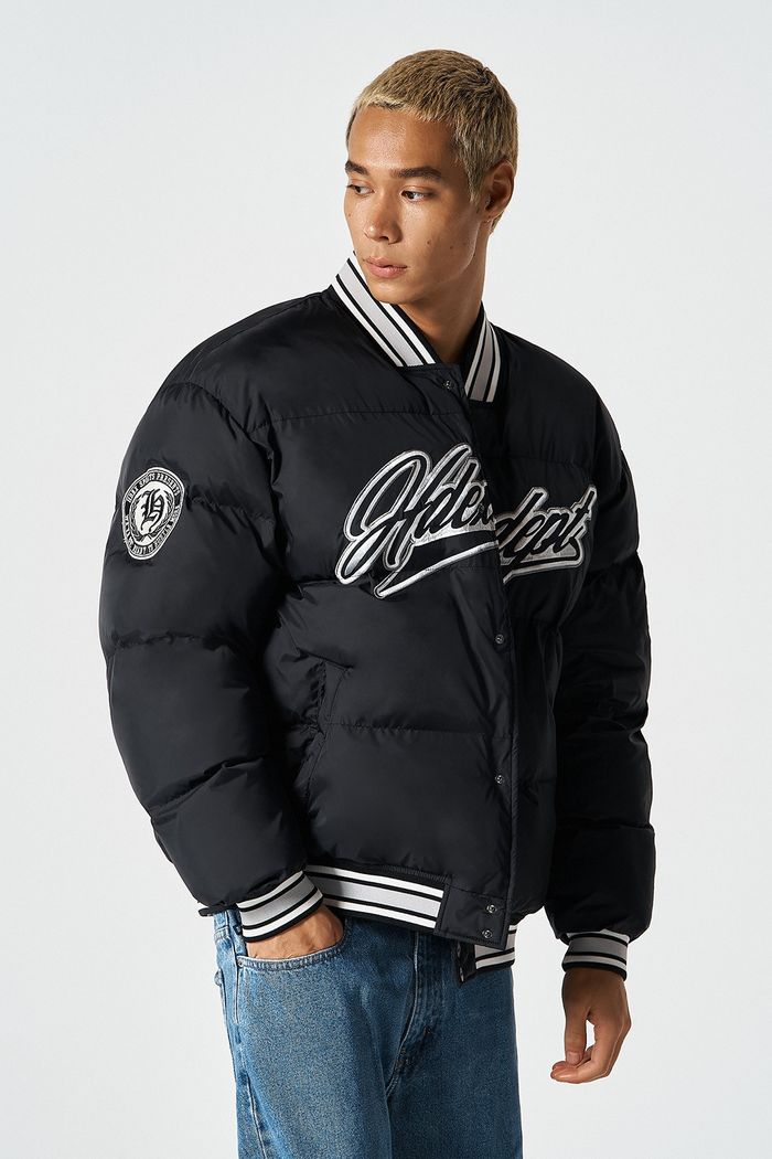 Padded Baseball Puffer Jacket