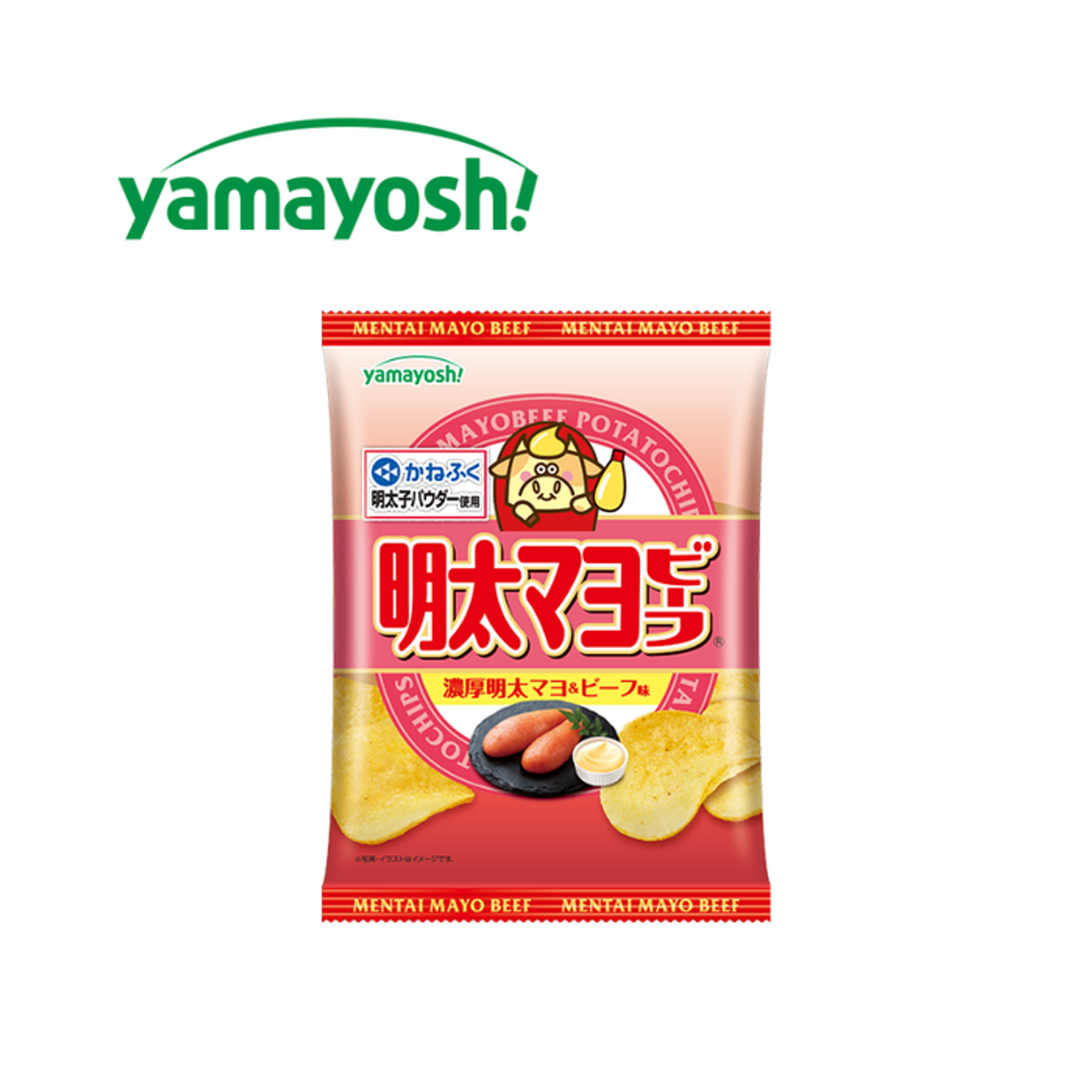 Мэнтайко, майонез, үхрийн махны амттай чипс