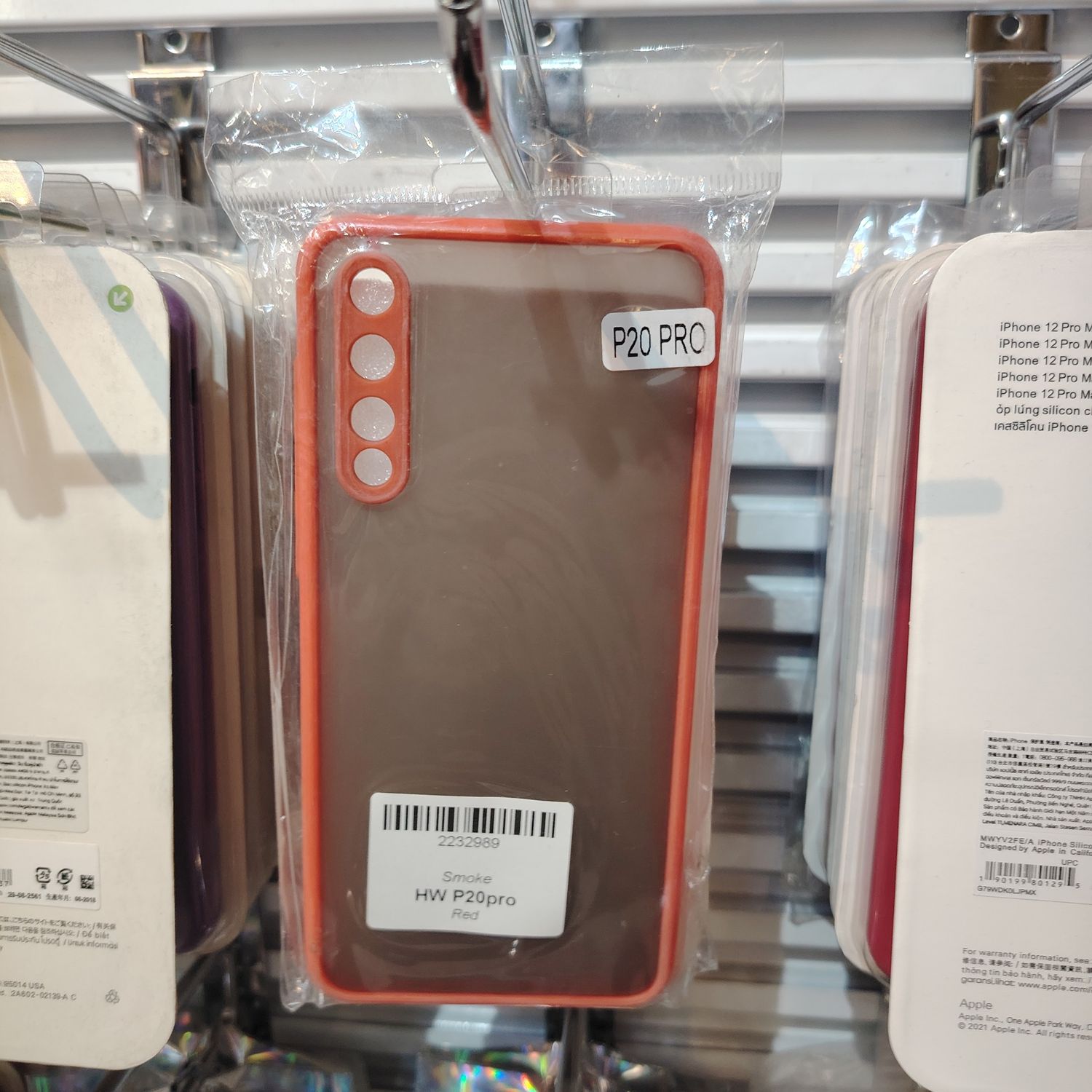 Huawei P20 Pro Улаан & Хагас Тунгалаг & Хар Кэйс 