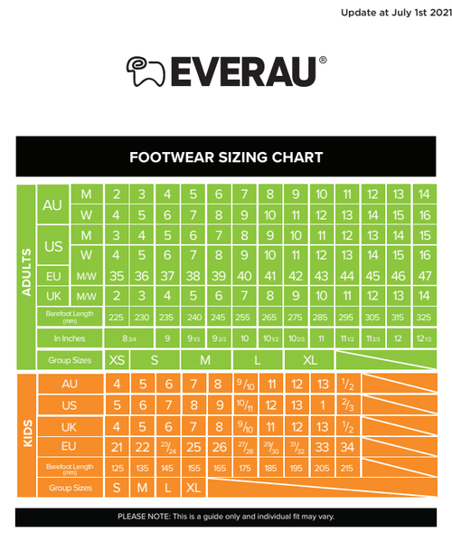 Ever Australia размерын сонголт