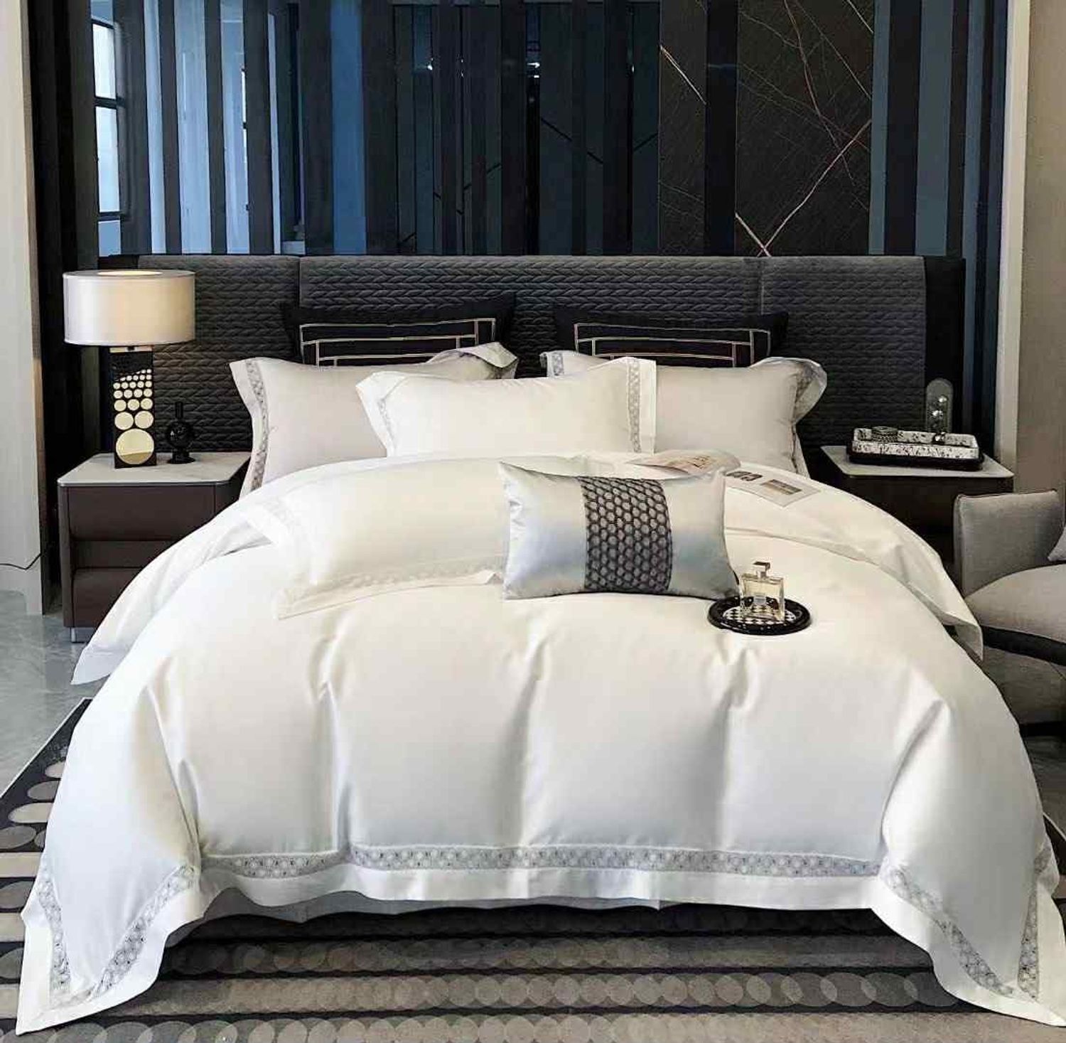 100S Зөөлөн сатин цэвэр даавуун чанартай материалтай ор хөнжлийн хос