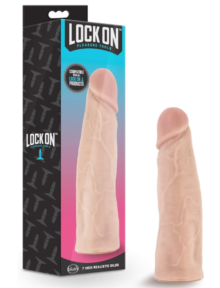 Blush Novelties Lock On Soft Realistic 7 Inch Body Safe Dildo