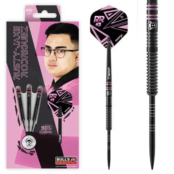BULL'S Rusty-Jake Rodriguez 90% Steel Tip Darts
