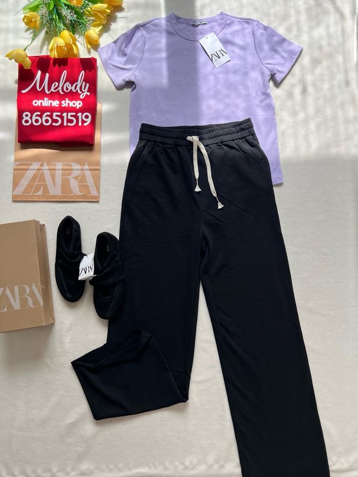 Zara t shirt lavanda yagaan