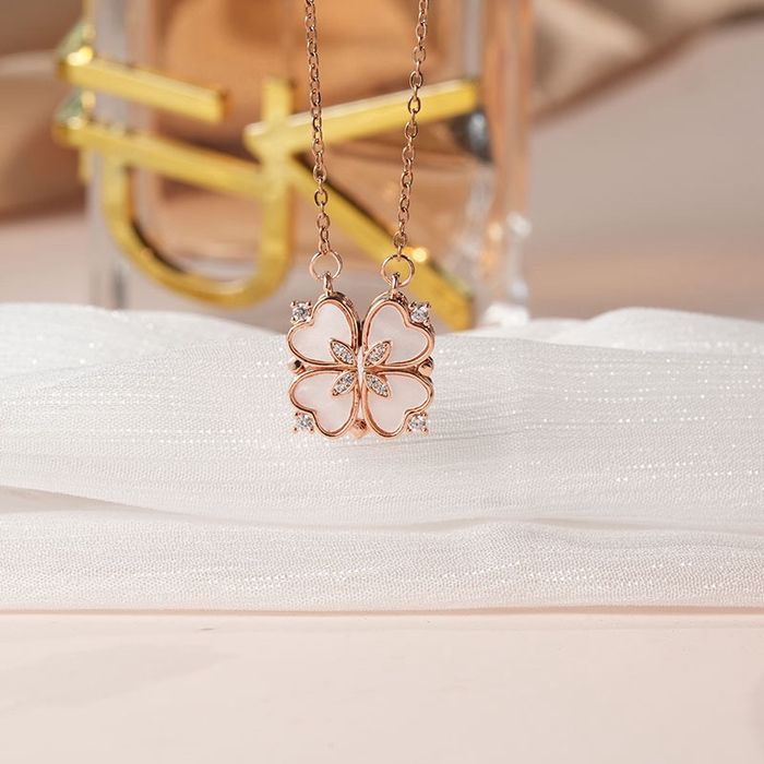 Соронзтой зүрхэн зүүлт rosepink