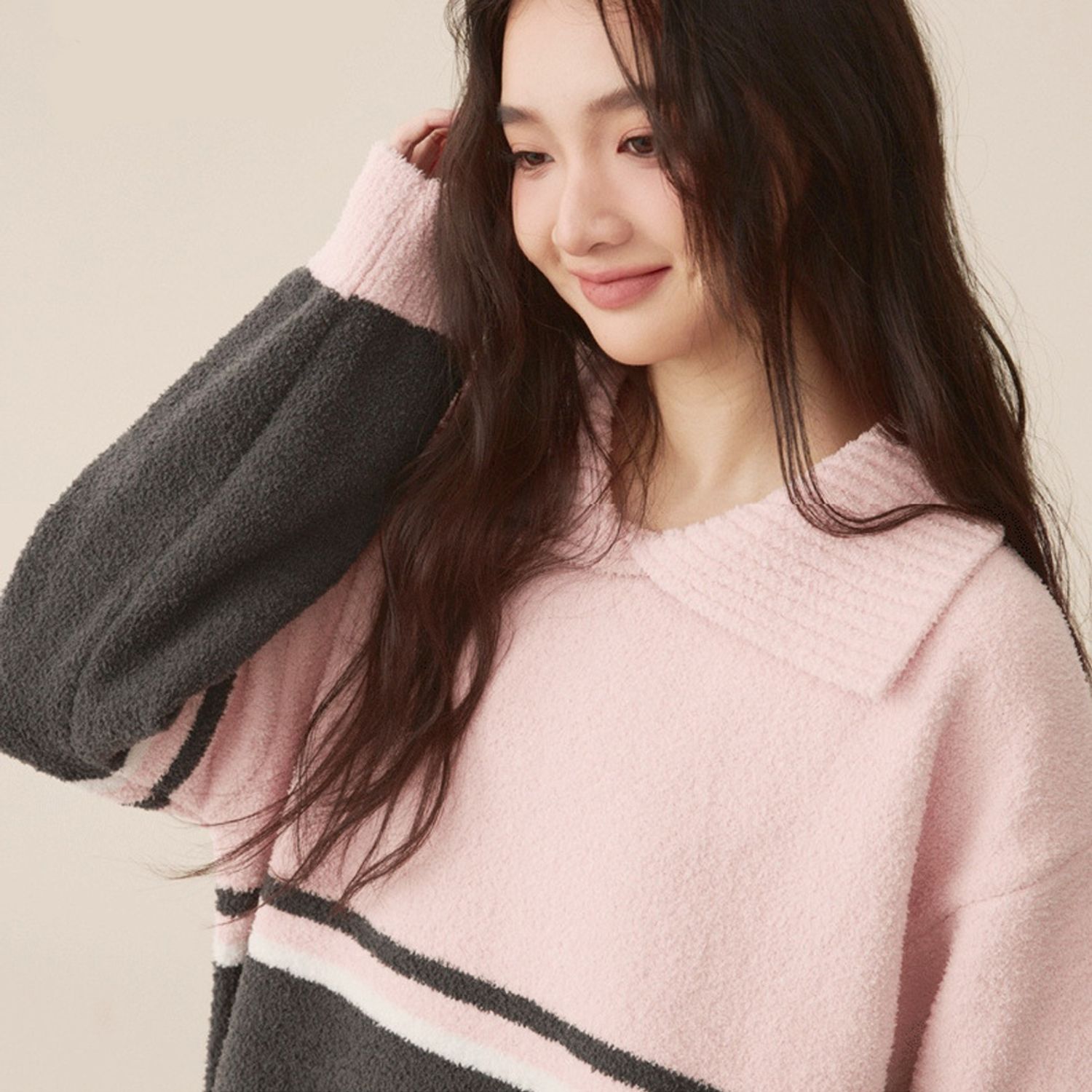 Хилэн, зөөлөн хослол /Half-velvet soft pajamas