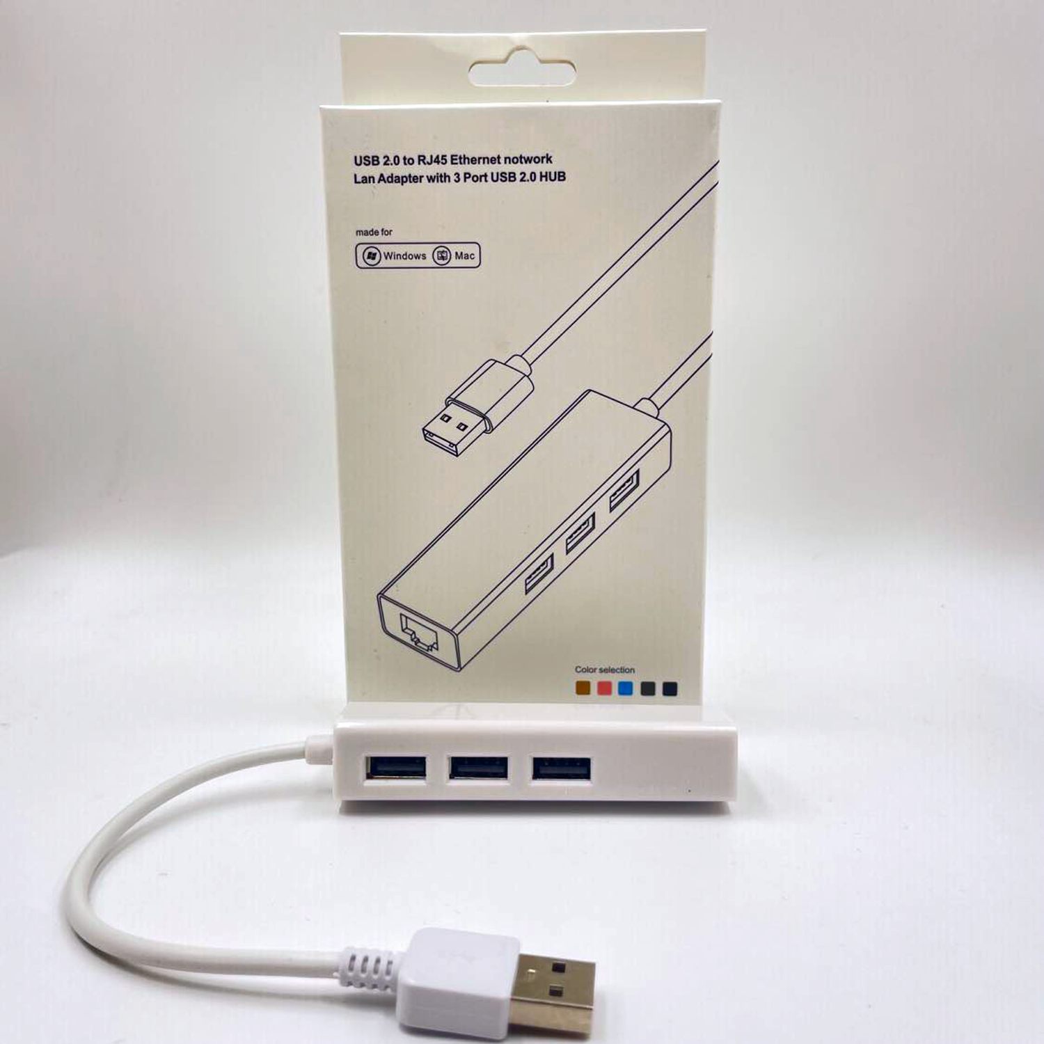 USB 2.0 to LAN, USB 2.0 3 Port