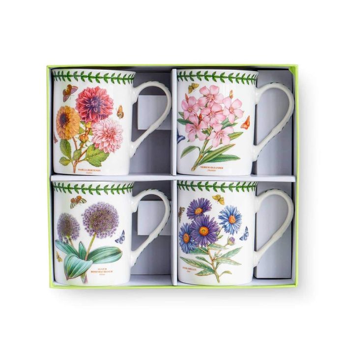 New Motif Mug Set4 Botanic garden 