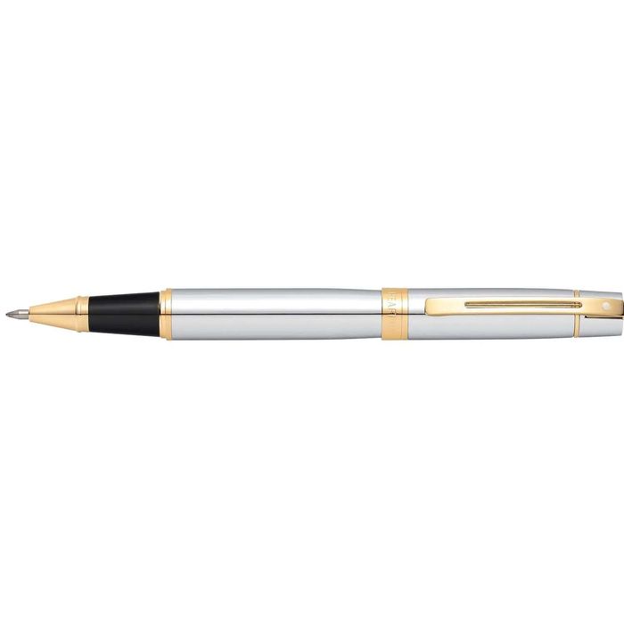 Sheaffer® 300 Glossy Bright chrome with polished gold-tone trim Rollerball Pen 