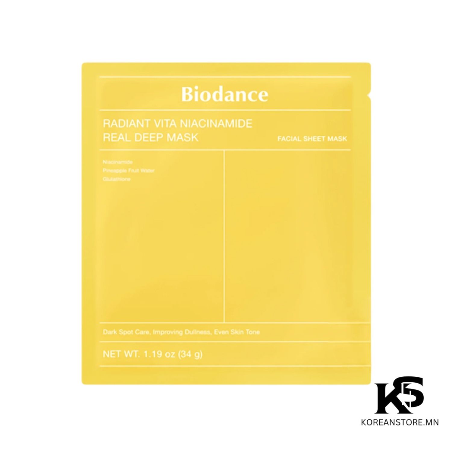 Biodance real deep mask-Radiant Vita Niacinamide