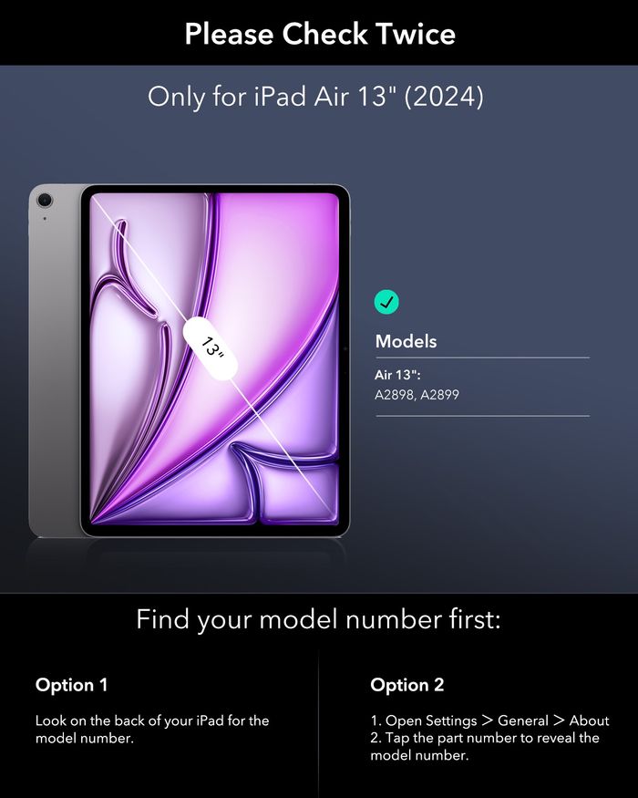 ESR – iPad Air 13” (2024) кейс (Keyboard, 360 хамгаалалттай)