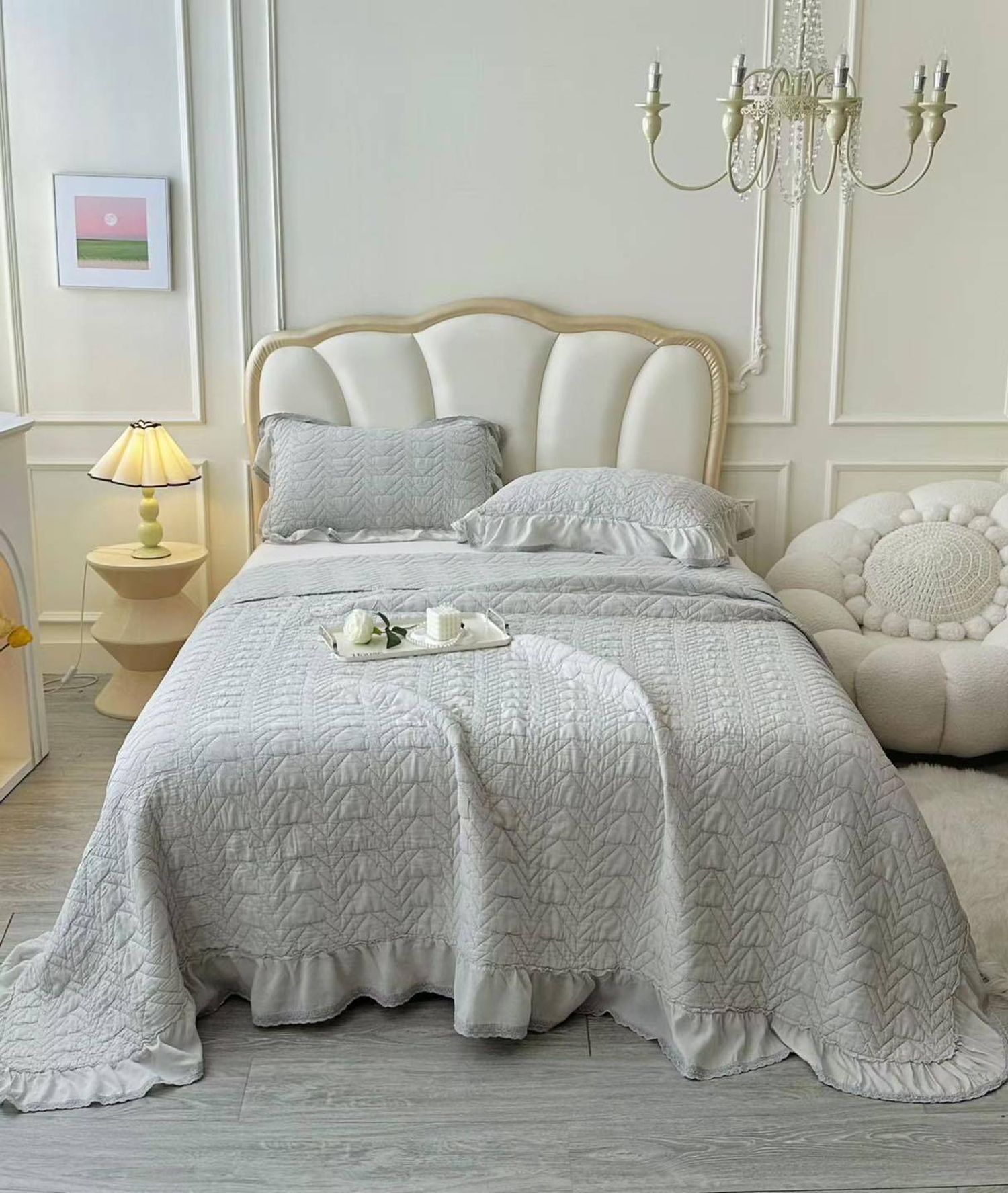 Зөөлөн сатин цэвэр даавуун орны бүтээлэг