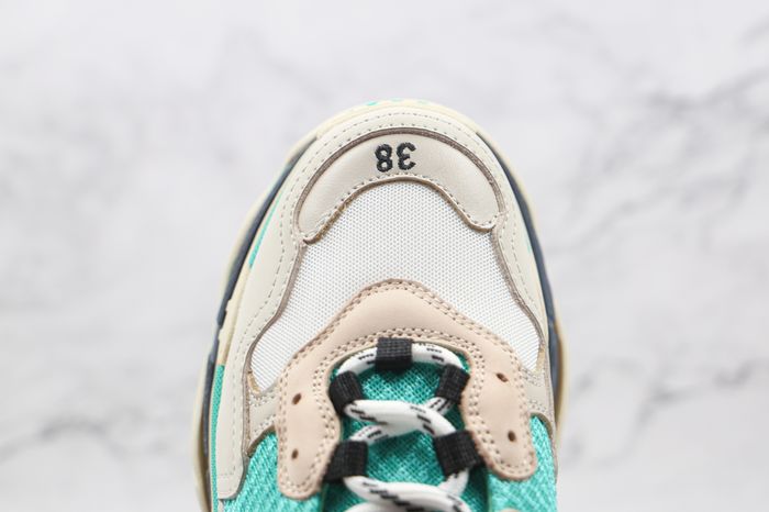 Balenciaga Triple S White Grey Turquoise