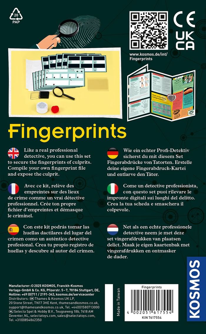 Fingerprints — Хурууны дардас шинжилгээний багц