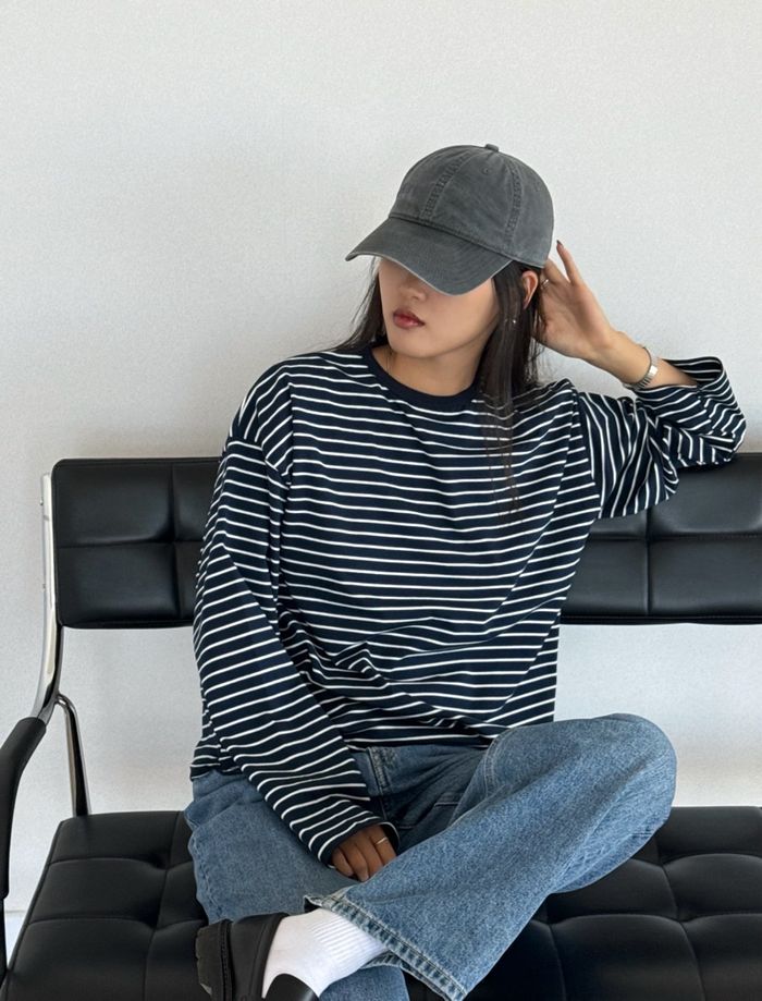 Striped BASIC TOP /Хөх/ 