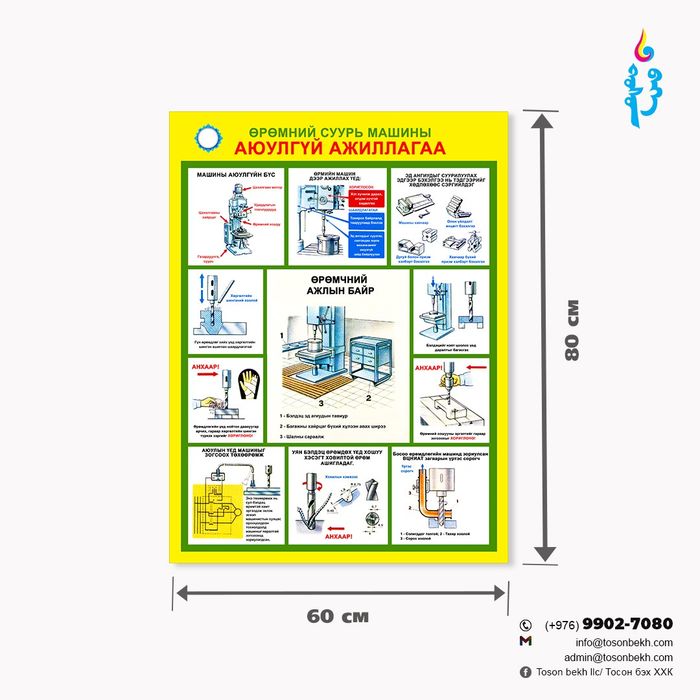 Өрөмний суурь машины аюулгүй ажиллагаа