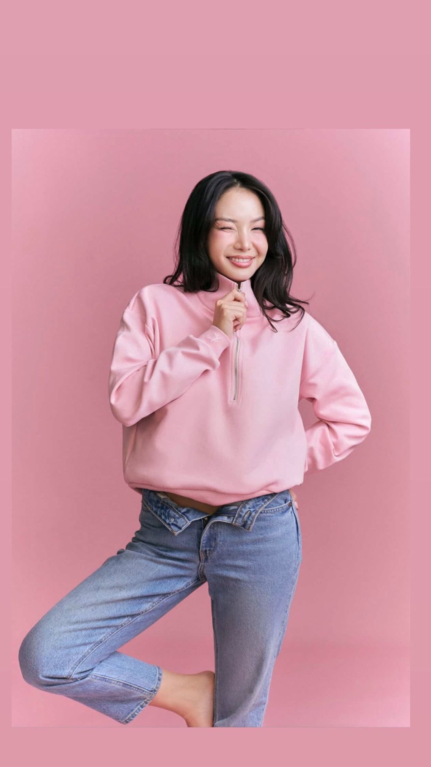 Half zip sweatshirt 