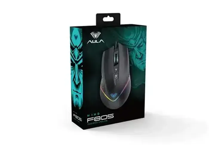 AULA Wind F805 RGB Gaming Mouse - Black