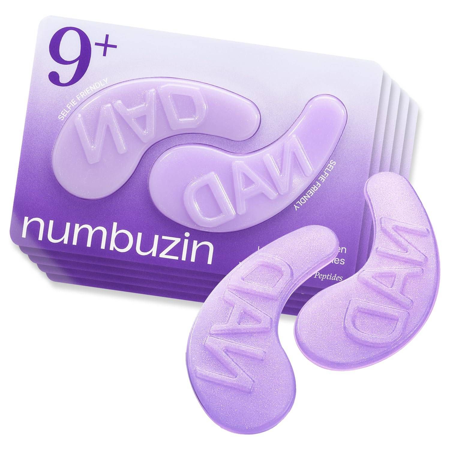 Numbuzin No.9 Eye Patches, NAD+ Collagen Gel Eye Masks