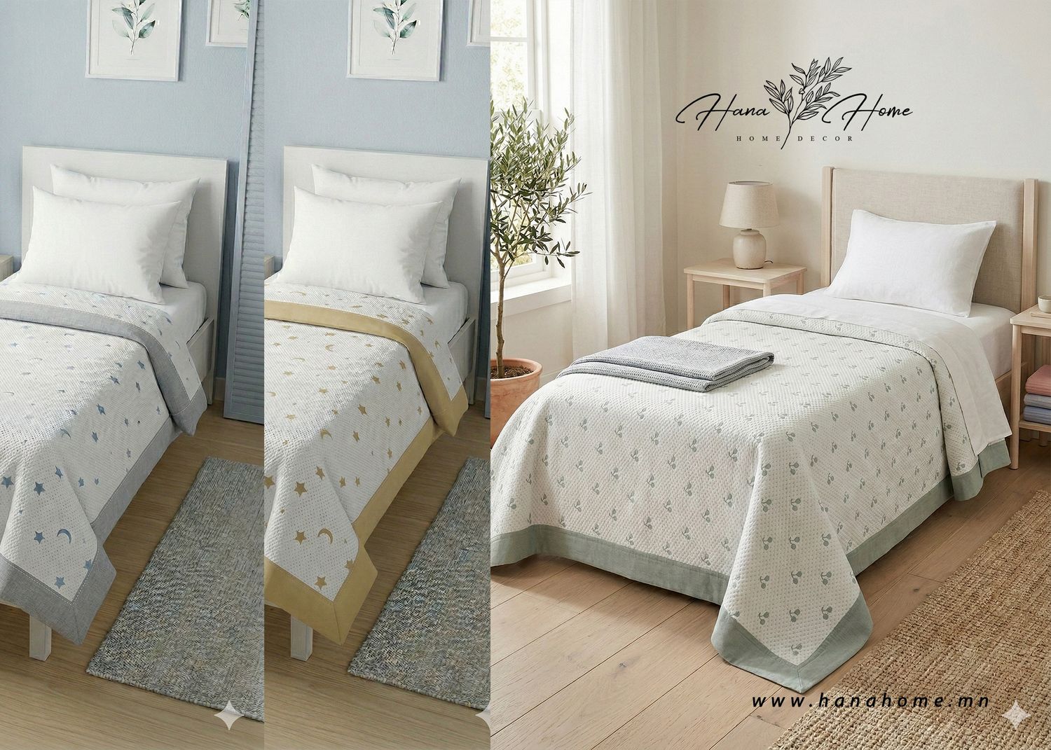 "Natural Comfort" 100% Цэвэр даавуун 1 хүний бүтээлэг