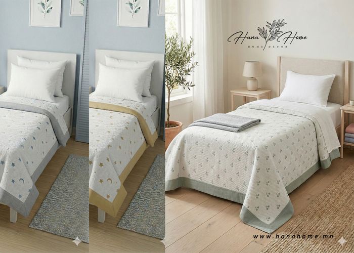 "Natural Comfort" 100% Цэвэр даавуун 1 хүний бүтээлэг