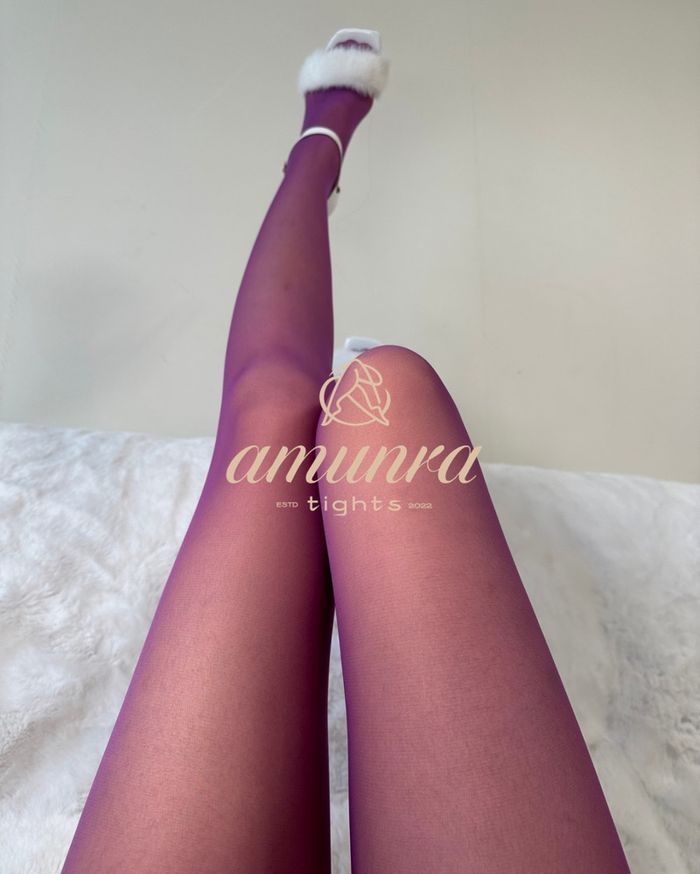 Purple tights 10 den