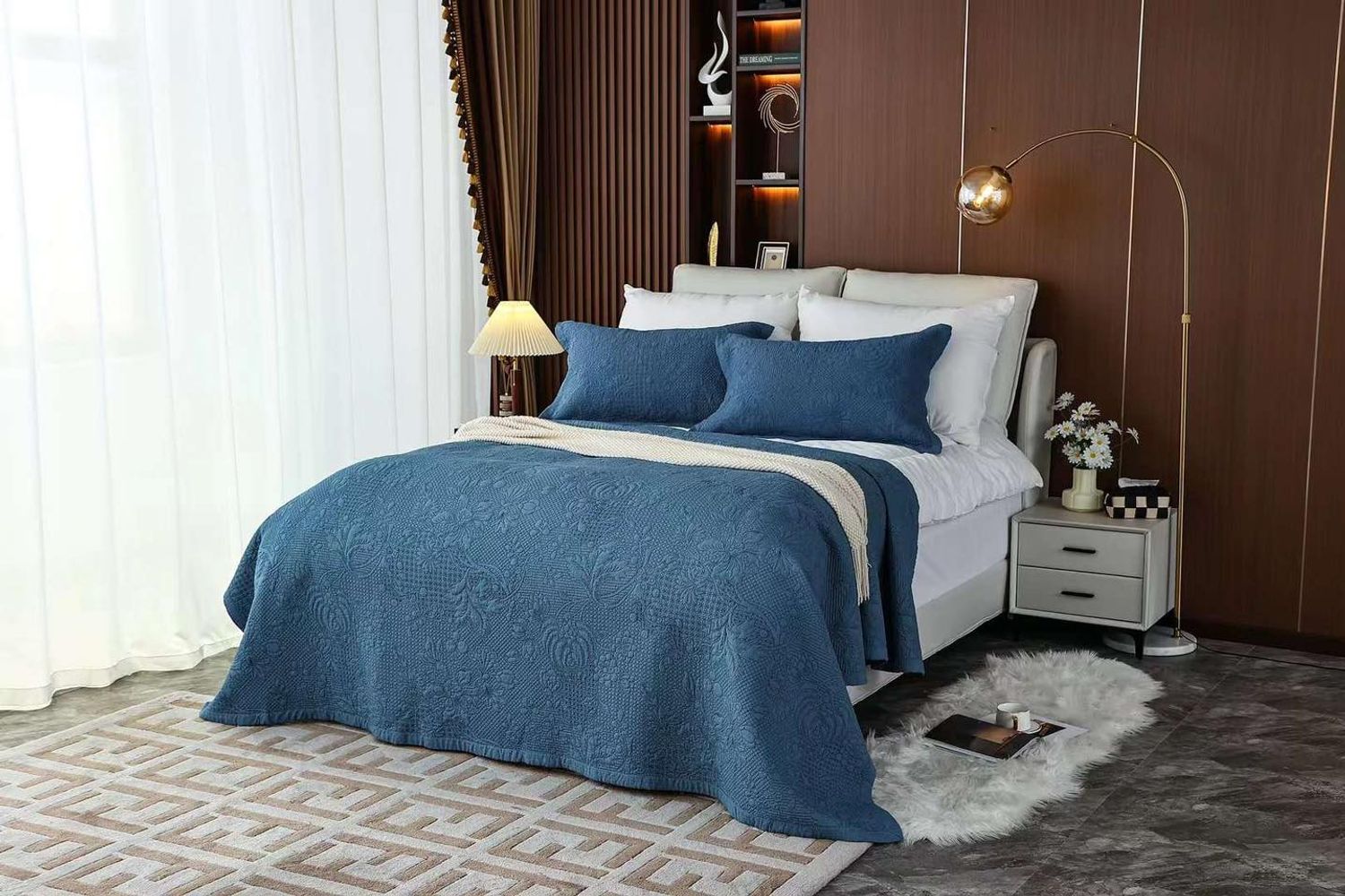 Зөөлөн сатин даавуун орны бүтээлэг