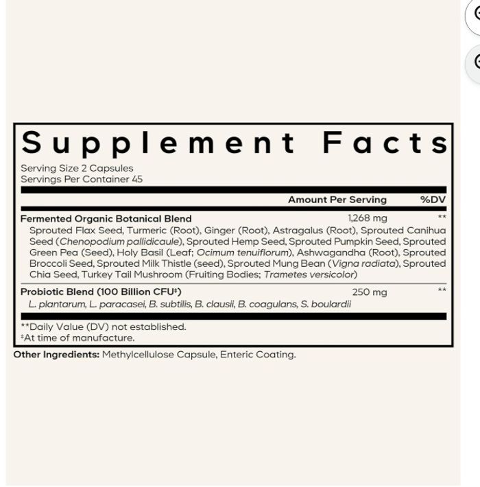 Codeage SBO Probiotic+ 100 Billion CFU