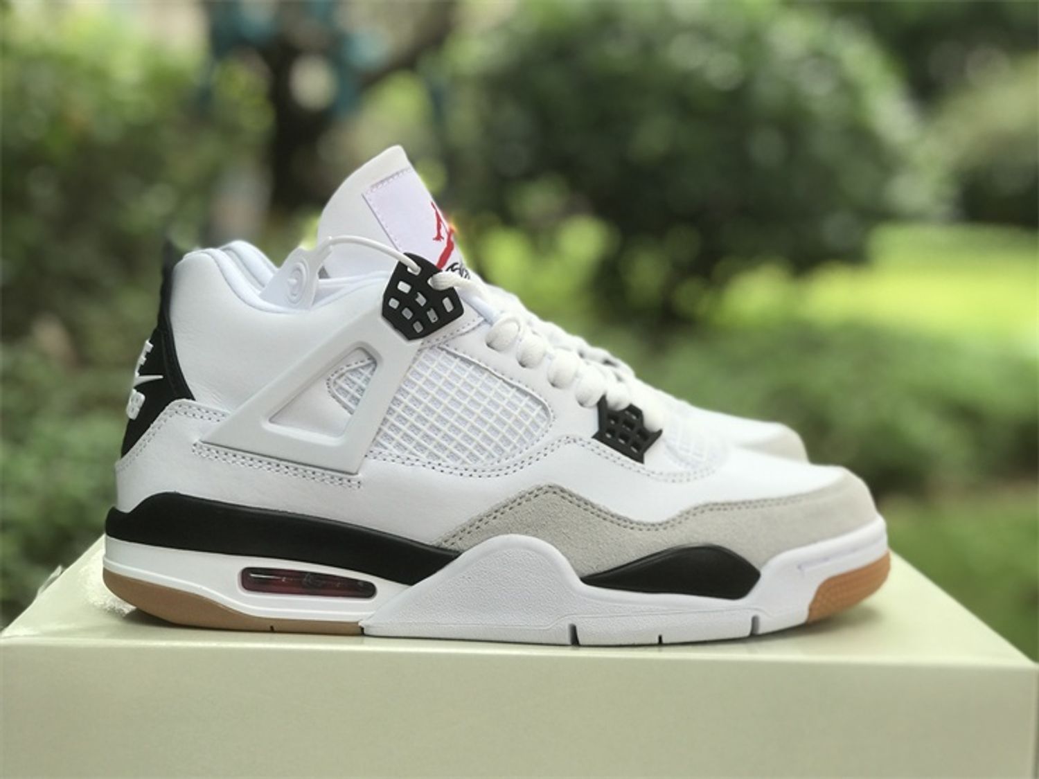 PK God Batch Air Jordan 4 White Black 