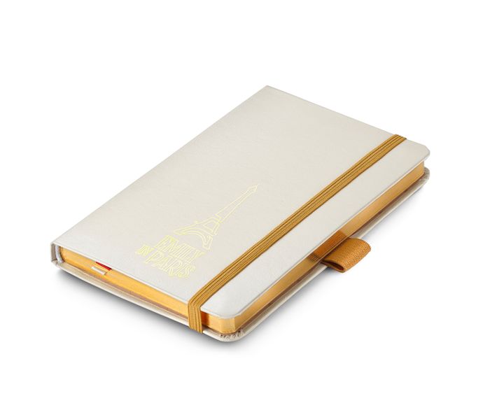 NOTEBOOK SHEAFFER EIP SMALL HARD COVER 90GSM INK FRIENDLY PAPER WITH EMBOSSED EIFFEL TOWER BEIGE