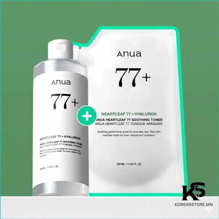 Anua 77+ Heartleaf Toner (refill pack-запас)