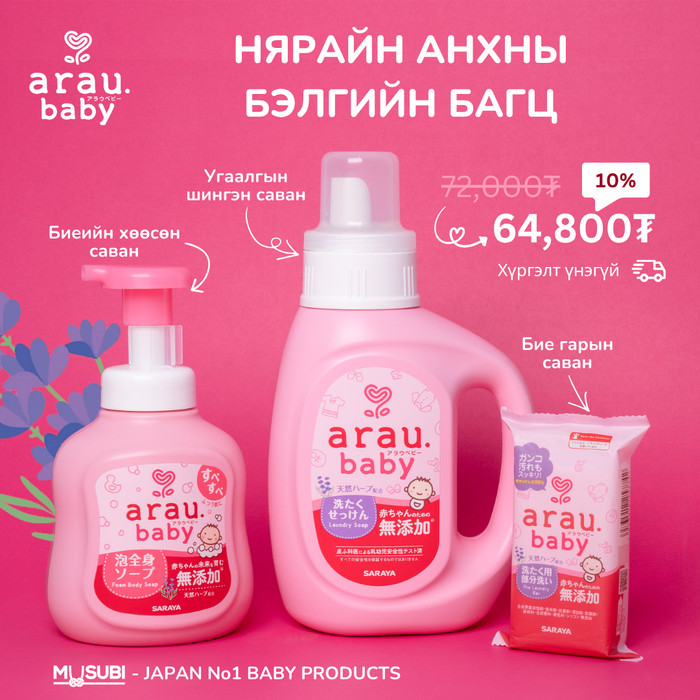 arau.baby Нярайн анхны бэлгийн багц